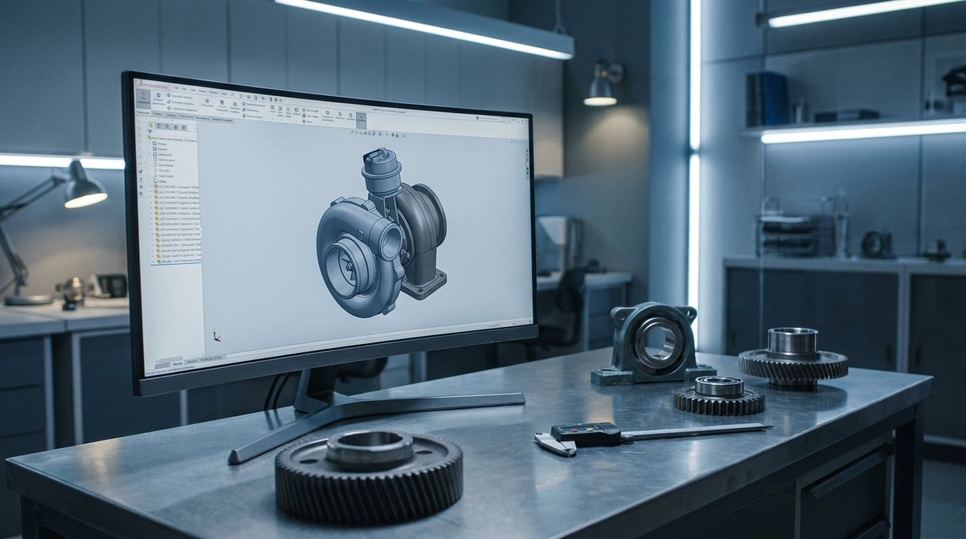 Mechanical engineering CAD design workspace — Integrity Staffing Group